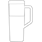 Taza de café de doble pared y vaso térmico de viaje