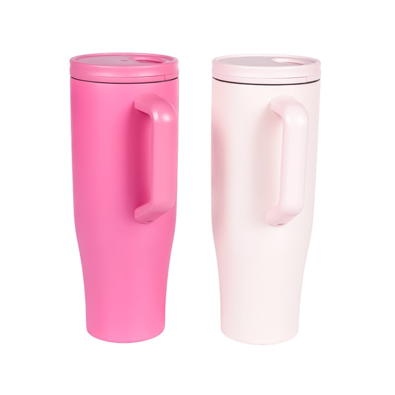 Taza de vacío para sorbos de 1200 ml/40 oz con asa y pajita