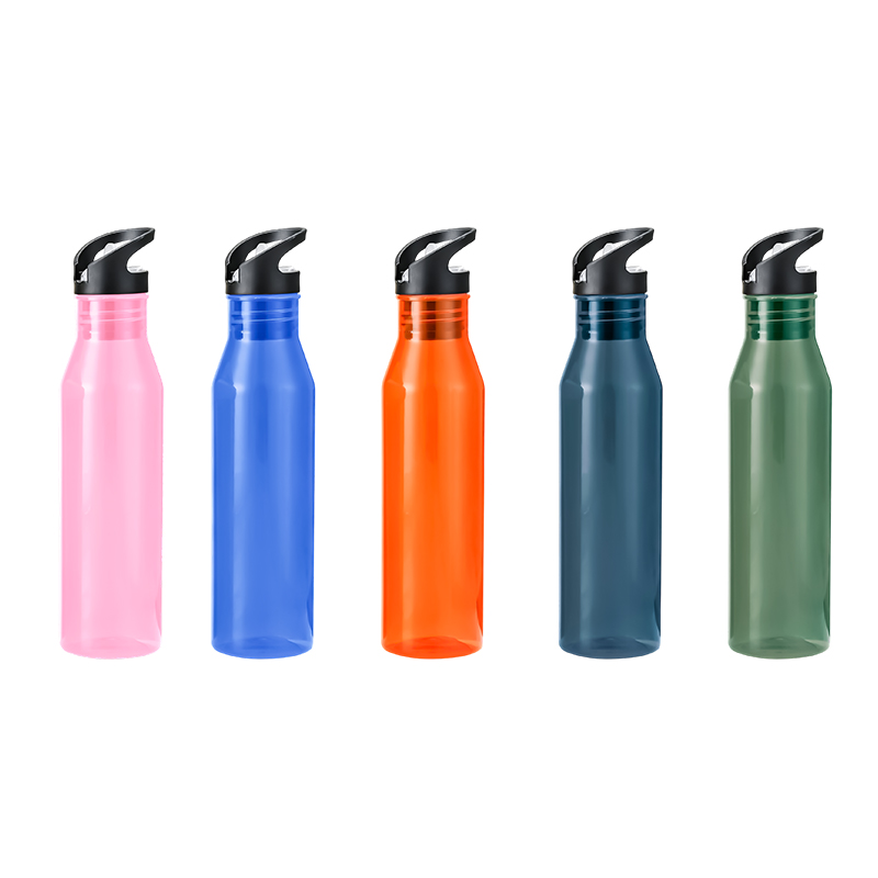 Botella de agua Tritan de 750 ml con tapa para beber 